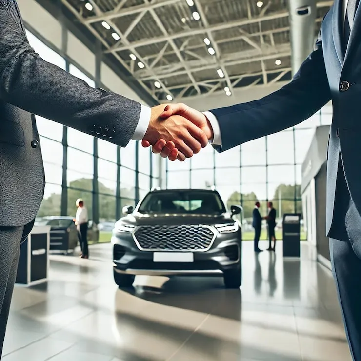 Auto dealership showroom