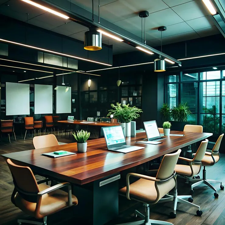 Office team in a breakroom